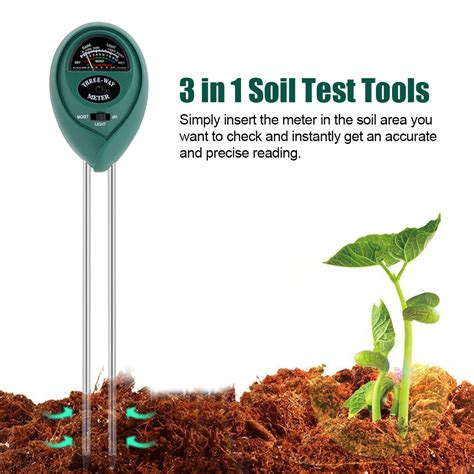 using 3in1 plant flowers soil tester moisture light ph meter|soil tester 3 in 1.